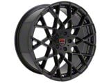 Tuscani 203 Gloss Black Wheel; 20x9; 35mm Offset (15-23 Mustang GT, EcoBoost, V6)
