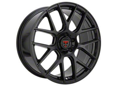 Tuscani 204 Gloss Black Wheel; 20x9; 35mm Offset (15-23 Mustang GT, EcoBoost, V6)