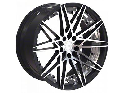 TW Racing E4 Forged Gloss Black with Machined Face Wheel; 20x8.5; 35mm Offset (05-09 Mustang)