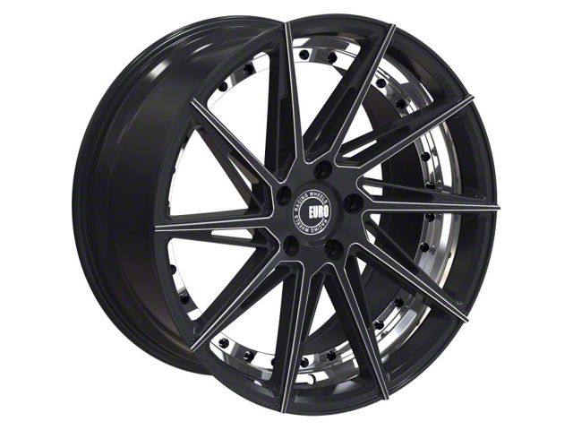 TW Racing Mustang E2 Forged Gloss Black with Milled Spokes Wheel; Rear ...