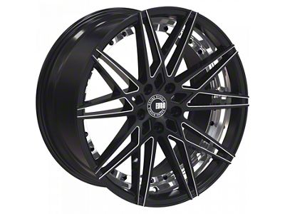 TW Racing E4 Forged Gloss Black with Milled Spokes Wheel; Rear Only; 20x10; 40mm Offset (24-26 Mustang)