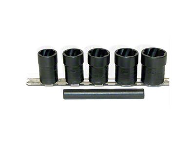 1/2-Inch Drive Twist Socket Fastener Removal System; 6-Piece