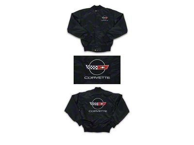 1991 C4 Corvette Logo Satin Jacket