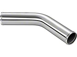 2.50-Inch Aluminum Intercooler Pipe; 45-Degree; Polished
