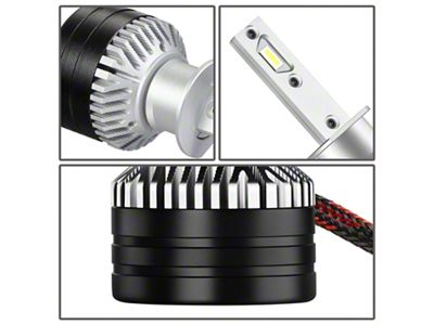 6000K LED Headlight Bulbs; H1