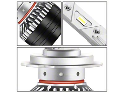 6000K LED Headlight Bulbs; H7