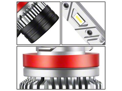 6000K LED Headlight Bulbs; H8