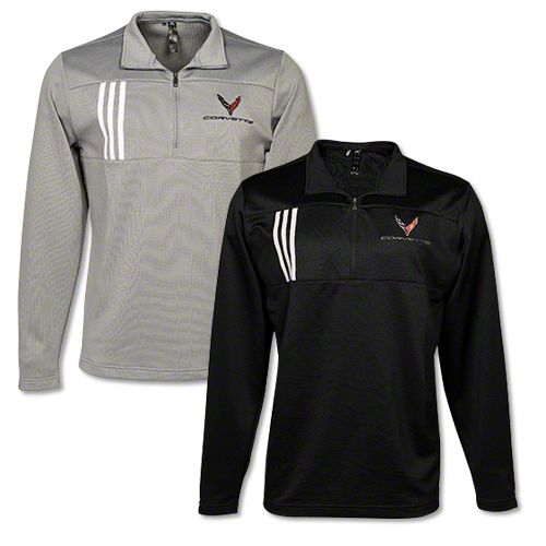 Universal AM Adidas 3-Stripe 1/4 Zip Pullover with C8 Logo