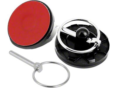 Aluminum Cosmetic Hood Pins; 28mm x 60mm; Black (Universal; Some Adaptation May Be Required)