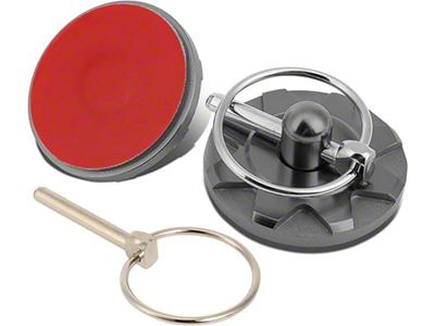 Aluminum Cosmetic Hood Pins; 28mm x 60mm; Gunmetal (Universal; Some Adaptation May Be Required)