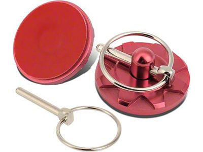 Aluminum Cosmetic Hood Pins; 28mm x 60mm; Pink (Universal; Some Adaptation May Be Required)