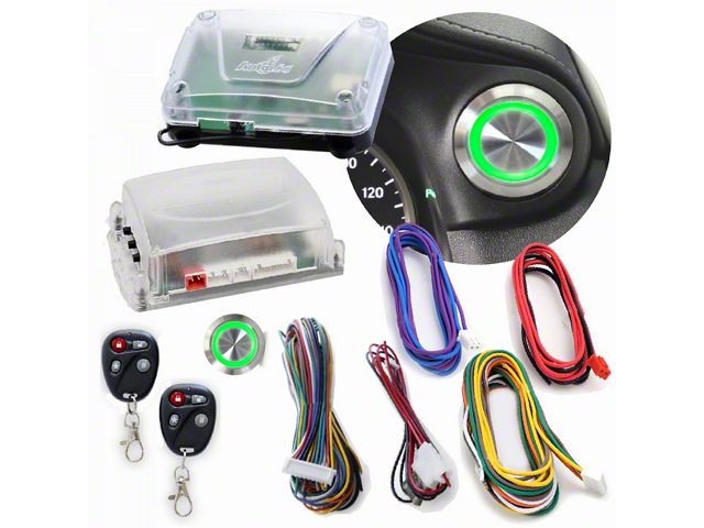 Remote Engine Stop Universal AM Billet Push Button Engine Start/Stop with Keyless Entry ...