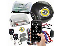 Billet Push Button Engine Start/Stop with Keyless Entry, Remote Start and RFID Kit; Yellow LED (Universal; Some Adaptation May Be Required)