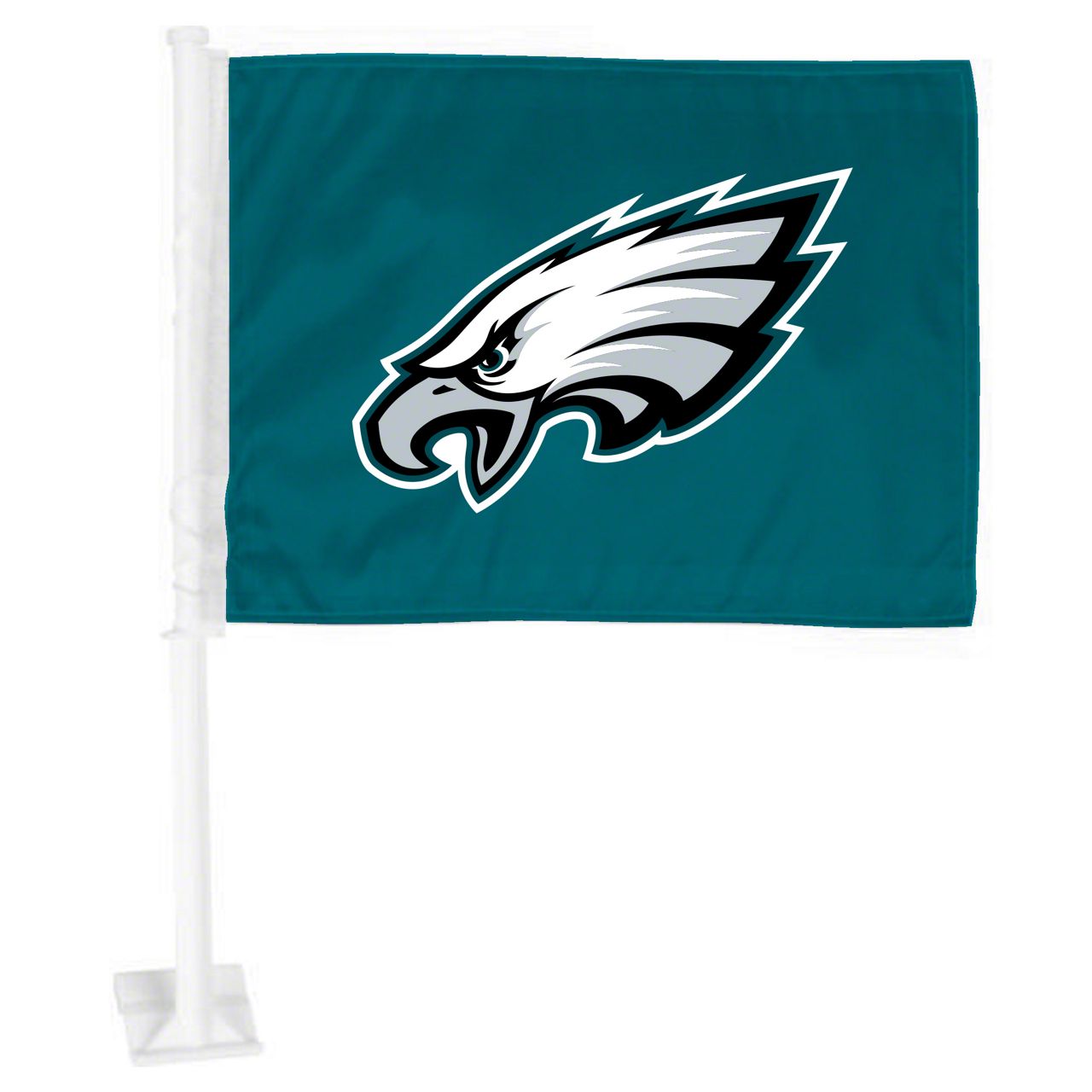 Universal AM Car Flag with Philadelphia Eagles Logo; Green (Universal