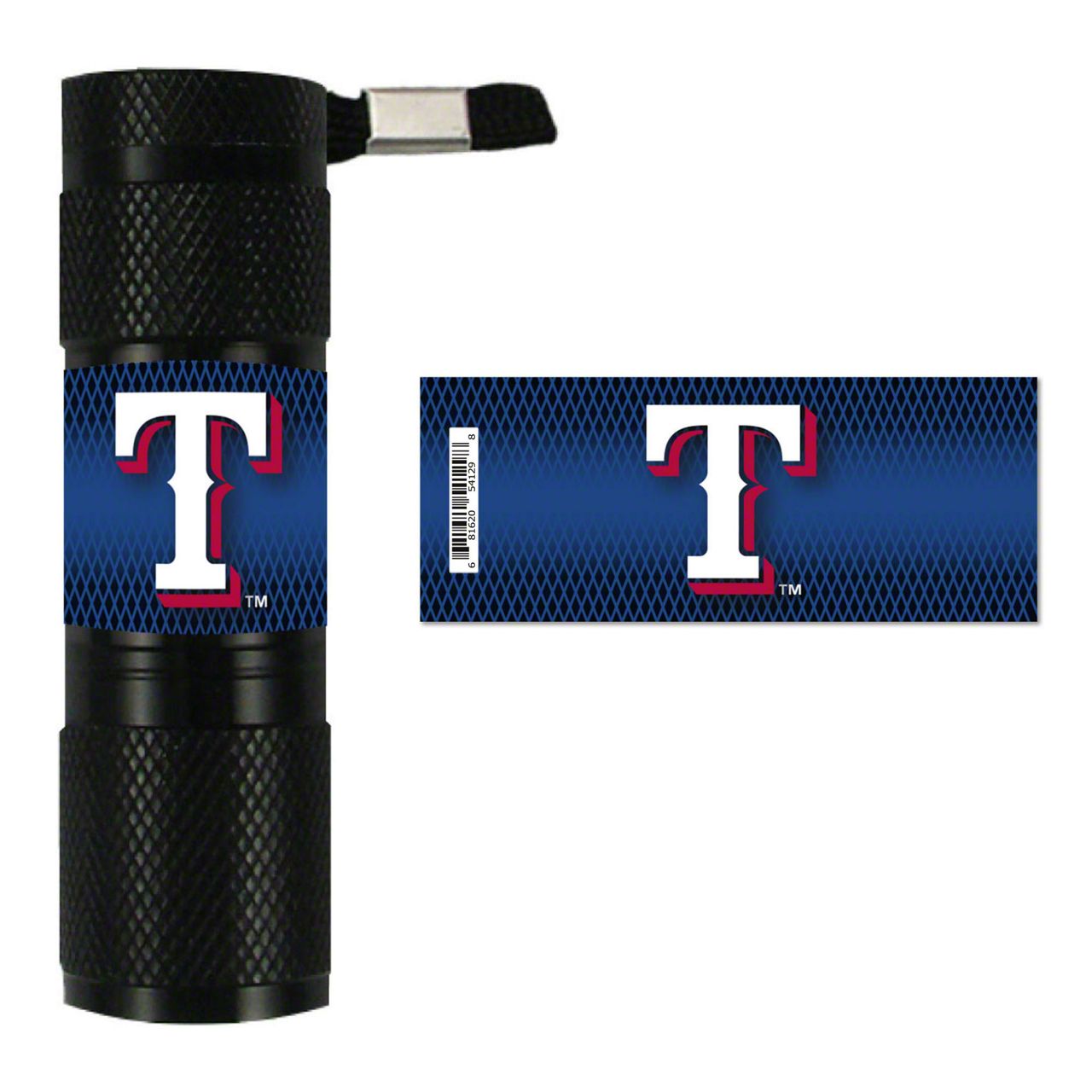 Universal AM Flashlight with Texas Rangers Logo; Blue - Free Shipping