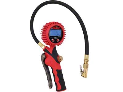 Heavy Duty Digital Tire Inflator Gauge with Air Chuck