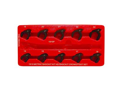 Kentucky Kicker Shockit Metric Crows Foot Set for Heavy Duty Industrial/Hydraulic Fittings