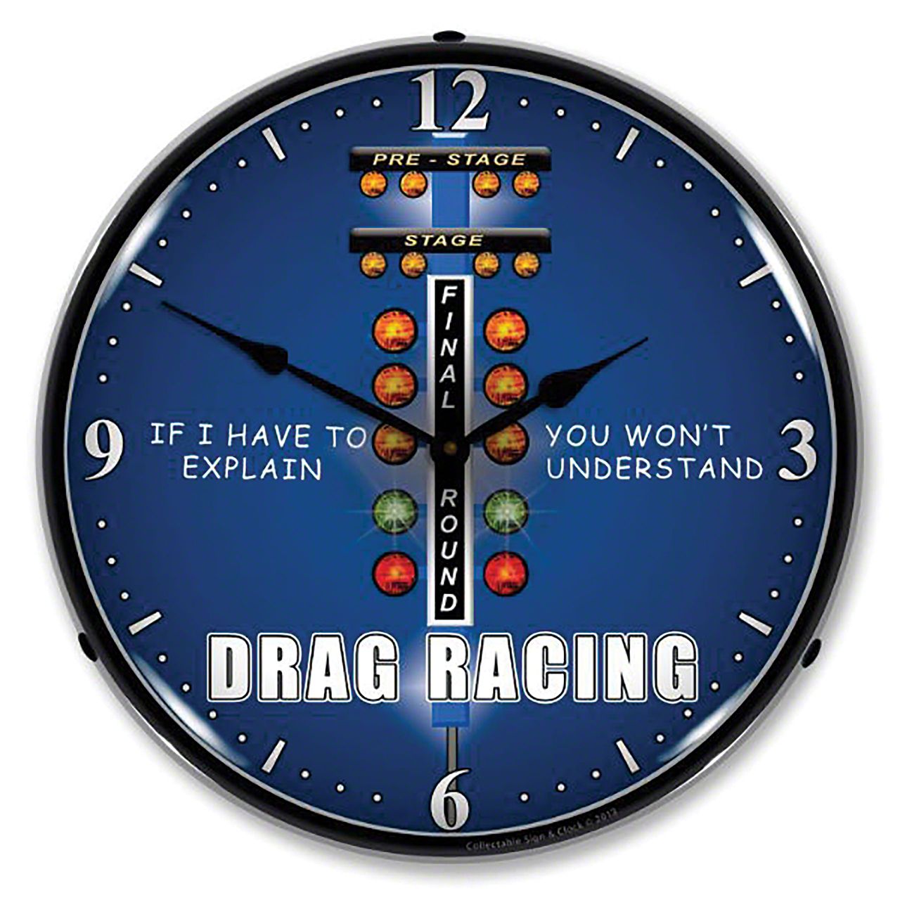 Universal AM LED Clock; Drag Race - Free Shipping