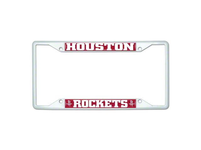 Houston Rockets License Plate Universal AM License Plate Frame with Houston Rockets; White (Universal ...