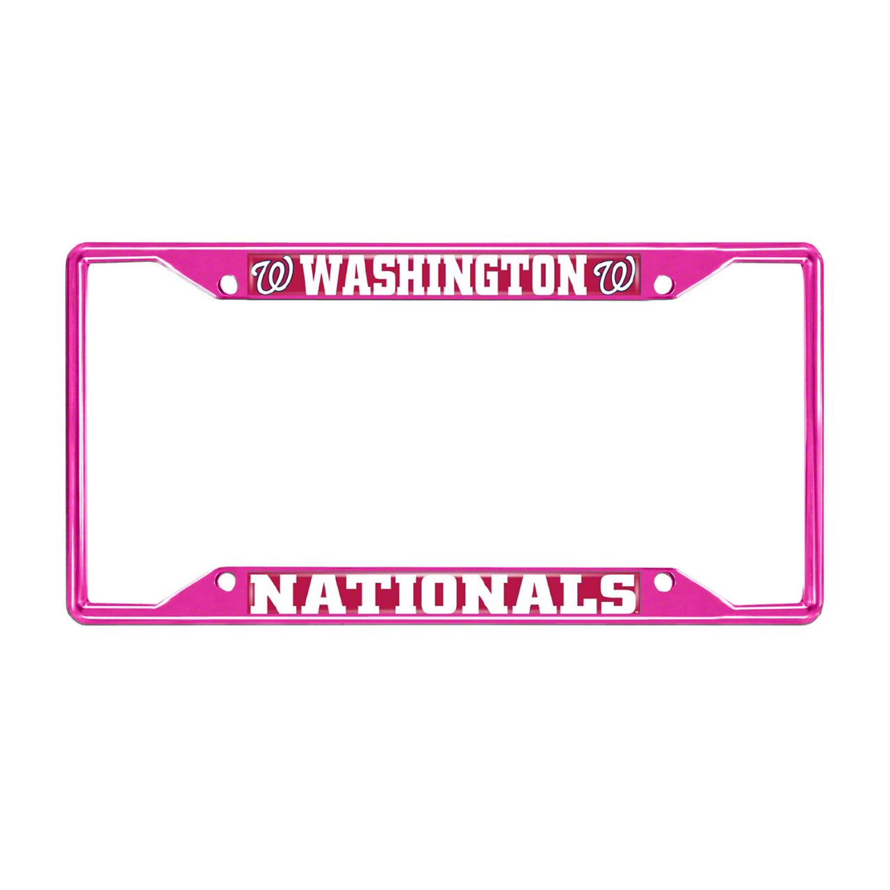 Universal AM License Plate Frame with Washington Nationals; Pink ...