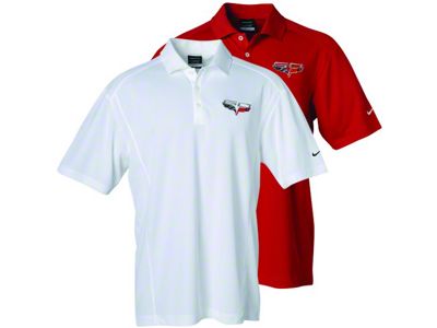 Men's Nike Dri-FIT Polo Shirt with 60th Anniversary Logo; White