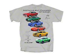 Nothing But Camaro T-Shirt; Ice Gray 