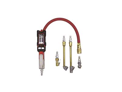 Precision Digital Tire Inflator Gauge Kit with 4 Multi-Air Chuck Kit