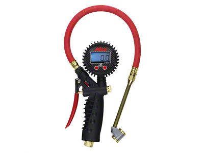 Pro Digital Tire Inflator Gauge with Large Bore Dual Head Chuck