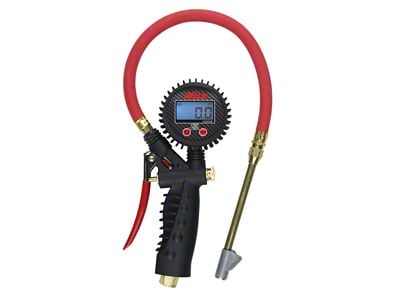 Pro Digital Tire Inflator Gauge with Straight Foot Chuck