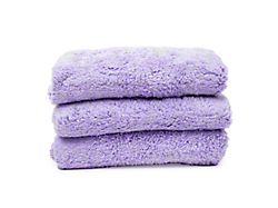 Super Soft Microfiber Dryer Towel; 16-Inch x 16-Inch; Lavender; Pack of 3 