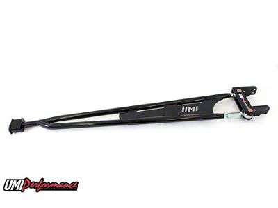UMI Performance Adjustable Transmission Mounted Torque Arm; Mild Steel; Black (93-02 Camaro)