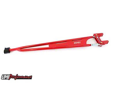 UMI Performance Adjustable Transmission Mounted Torque Arm; Mild Steel; Red (93-02 Camaro)