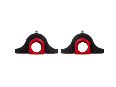 UMI Performance Billet Aluminum Front Sway Bar Mounts; 1-5/16-Inch; Red (93-02 Camaro)