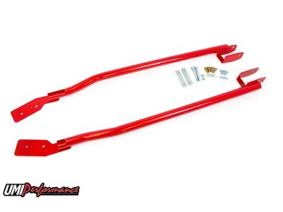 UMI Performance Bolt-In Tubular Subframe Connectors; Black (93-02 Camaro Coupe)