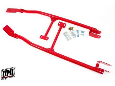 UMI Performance Budget Bolt-In 3-Point Subframe Connectors; Red (93-02 Camaro Coupe)