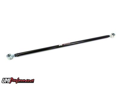 UMI Performance Double Adjustable Rear Panhard Bar; Roto-Joints; Mild Steel; Black (93-02 Camaro)