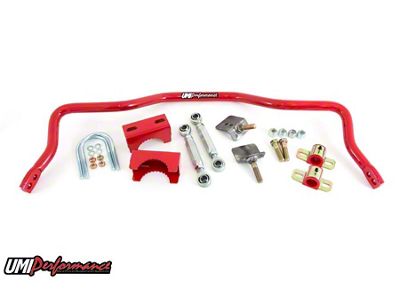 UMI Performance Drag Rear Sway Bar for 2.75-Inch Rear Axle Tubes; Red (93-02 Camaro)