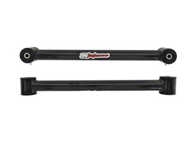 UMI Performance Non-Adjustable Rear Lower Control Arms; Black (93-02 Camaro)