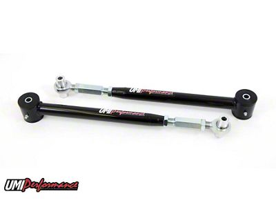 UMI Performance On-Car Adjustable Rear Lower Control Arms; Chromoly; Black (93-02 Camaro)
