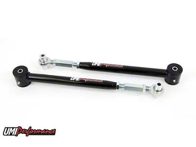UMI Performance On-Car Adjustable Rear Lower Control Arms; Mild Steel; Black (93-02 Camaro)