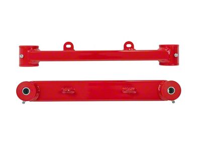 UMI Performance Rear Toe Rods; Poly Bushings; Red (10-15 Camaro)