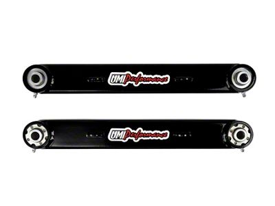 UMI Performance Rear Toe Rods; Roto-Joints; Black (10-15 Camaro)