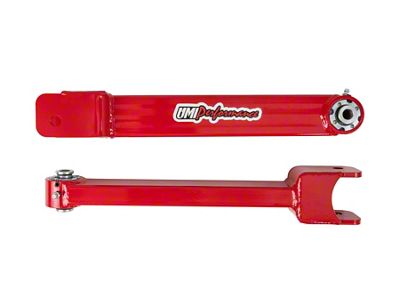 UMI Performance Rear Trailing Arms; Roto-Joints; Red (10-15 Camaro)