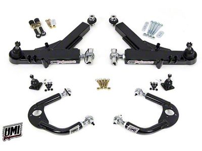 UMI Performance Road Race Front A-Arm Kit; Black (93-02 Camaro)