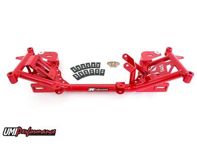 UMI Performance Road Race K-Member with LT1 Motor Mounts; Red (93-97 Camaro)