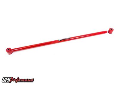 UMI Performance Single Adjustable Rear Panhard Bar; Poly Bushings; Red (93-02 Camaro)