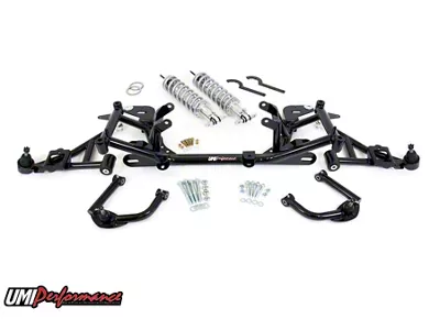 UMI Performance Stage 4 Street Front End Handling Suspension Package; Black (98-02 5.7L Camaro)