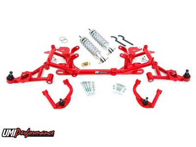 UMI Performance Stage 4 Street Front End Handling Suspension Package; Red (98-02 5.7L Camaro)