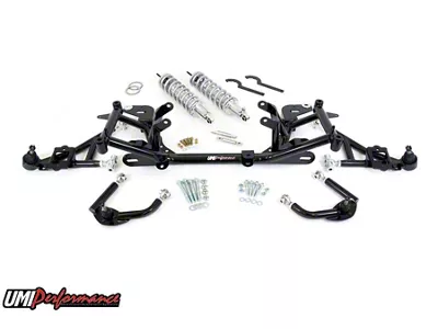 UMI Performance Stage 5 Drag Front End Handling Suspension Package; Black (98-02 5.7L Camaro)