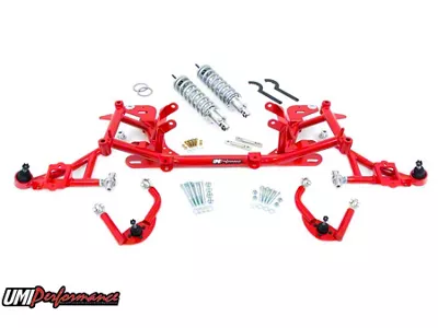 UMI Performance Stage 5 Drag Front End Handling Suspension Package; Red (98-02 5.7L Camaro)